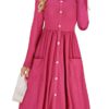 Pocketed Mid Length Dress - Image 3
