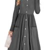 Pocketed Mid Length Dress - Image 5