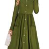 Pocketed Mid Length Dress - Image 8