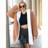 Reversible Hoodies Elegant Street wear Warm Teddy Coat - Image 11