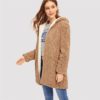 Reversible Hoodies Elegant Street wear Warm Teddy Coat - Image 4