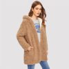 Reversible Hoodies Elegant Street wear Warm Teddy Coat - Image 5