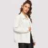 Ripped Drop Shoulder Casual Denim Jackets - Image 7