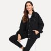 Ripped Drop Shoulder Casual Denim Jackets - Image 9