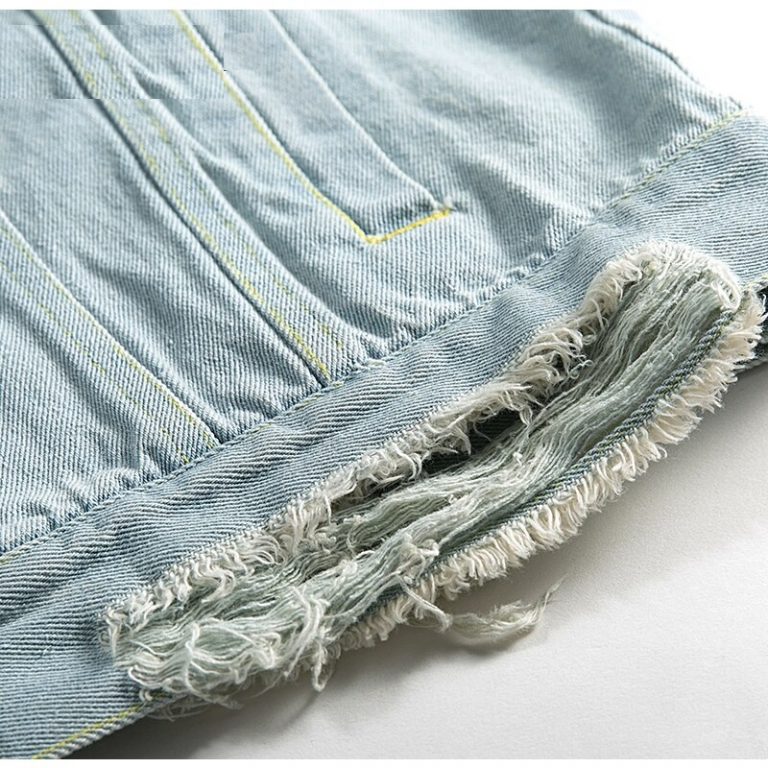 Rose Embroidery Floral  Long Sleeve Patchwork Denim Jeans Jacket - Image 7