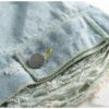 Rose Embroidery Floral  Long Sleeve Patchwork Denim Jeans Jacket - Image 8