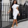 Ruffle Sleeveless Bodycon Clubwear Dress - Image 3