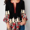 Ruffled Sleeves Casual Tunic