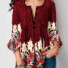 Ruffled Sleeves Casual Tunic - Image 5