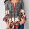 Ruffled Sleeves Casual Tunic - Image 6