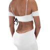 Sexy Crewneck Cut Out Bodycon Dress - Image 4