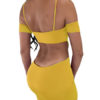 Sexy Crewneck Cut Out Bodycon Dress - Image 8