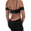 Sexy Crewneck Cut Out Bodycon Dress - Image 6