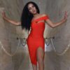 Sexy Fashion Bodycon Split Dress - Image 2