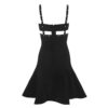 Sexy Hollow Out Rivet Bodycon Dress - Image 2