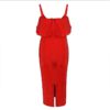 Sexy Ruffle Bodycon Evening Party Dress - Image 4