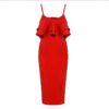 Sexy Ruffle Bodycon Evening Party Dress - Image 5