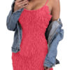 Sexy Straps Fringe Shaping Mini Dress