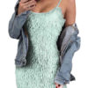Sexy Straps Fringe Shaping Mini Dress - Image 4