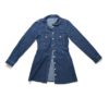 Slim Long Sleeve Cotton Washed Denim Fancy Shirt Dress - Image 3