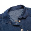 Slim Long Sleeve Cotton Washed Denim Fancy Shirt Dress - Image 5