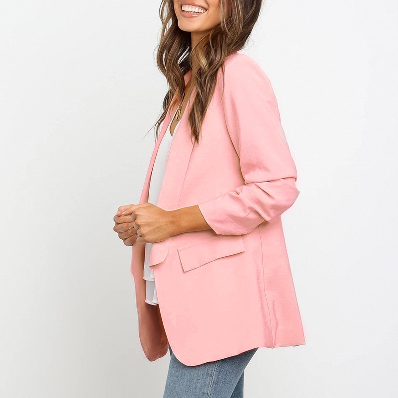 Solid Casual Turn Down Fashion Vintage Blazers - Image 2