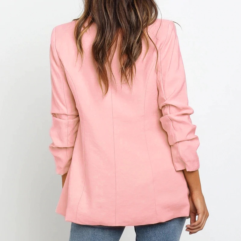 Solid Casual Turn Down Fashion Vintage Blazers - Image 3