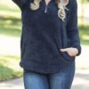 Standup Collar Pullover Sweater - Image 10