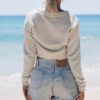 Sweat-Style Front Lace Crop Top - Image 2