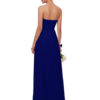 Sweetheart Strapless A Line Floor Length Chiffon Prom Bridesmaid Dress - Image 4