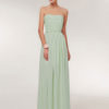 Sweetheart Strapless A Line Floor Length Chiffon Prom Bridesmaid Dress - Image 6