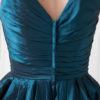 Taffeta A Line Party Knee Length V Neck Cocktail Bridesmaid Dress With Flower - Image 6