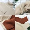 Turtleneck Warm Korean Style Minimalist Casual Sweater Dress - Image 12