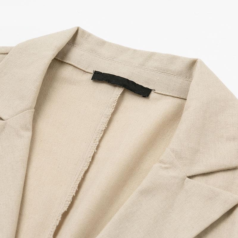 V Neck Button Slim Fashion Office Ladies Short Blazer Dress - Image 10