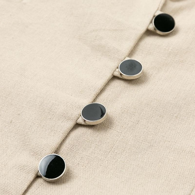 V Neck Button Slim Fashion Office Ladies Short Blazer Dress - Image 11