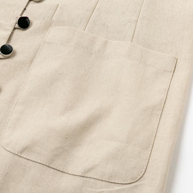 V Neck Button Slim Fashion Office Ladies Short Blazer Dress - Image 12