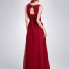 V Neck Long Prom Dresses Back Keyhole Ruched A Line Floor Length Wedding Guest Bridesmaid Dresses - Image 12