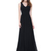 V Neck Long Prom Dresses Back Keyhole Ruched A Line Floor Length Wedding Guest Bridesmaid Dresses - Image 18