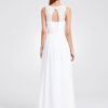 V Neck Long Prom Dresses Back Keyhole Ruched A Line Floor Length Wedding Guest Bridesmaid Dresses - Image 8