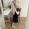 Vintage Chic Plaid Elegant Notched Collar Loose Blazers - Image 18