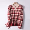 Women Yarn-dyed Stripe Sweater - Image 2