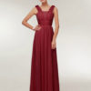 A Line Floor Length Zipper Matte Satin Wedding Party Bridesmaid Dress