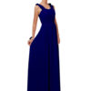 A Line Floor Length Zipper Matte Satin Wedding Party Bridesmaid Dress - Image 2