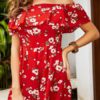 Bateau Neck Short Sleeves Straight Playsuit - Image 2