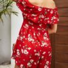 Bateau Neck Short Sleeves Straight Playsuit - Image 3