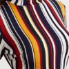 Bodycon Dresses Stripes High Collar Long Sleeves Pencil Dress - Image 4