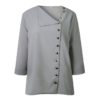 Buttons Turn-down Collar Long Sleeve Workwear Shirt - Image 25