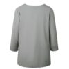 Buttons Turn-down Collar Long Sleeve Workwear Shirt - Image 26