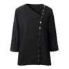Buttons Turn-down Collar Long Sleeve Workwear Shirt - Image 27