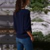 Buttons Turn-down Collar Long Sleeve Workwear Shirt - Image 6